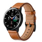 SYSTEM-S Armband flexibel aus Silikon 20mm für Samsung Galaxy Watch 4 Smartwatch Braun