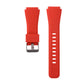 SYSTEM-S Armband flexibel aus Silikon 22mm für Samsung Gear S3 Smartwatch in Rot