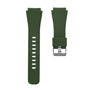 Correa de silicona flexible SYSTEM-S 20mm para Smartwatch Huawei Watch 2 en color verde