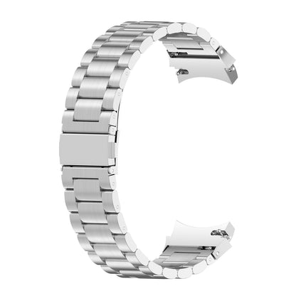 Bracciale in acciaio inossidabile da 22 mm con chiusura pieghevole inclinabile per smartwatch in grigio