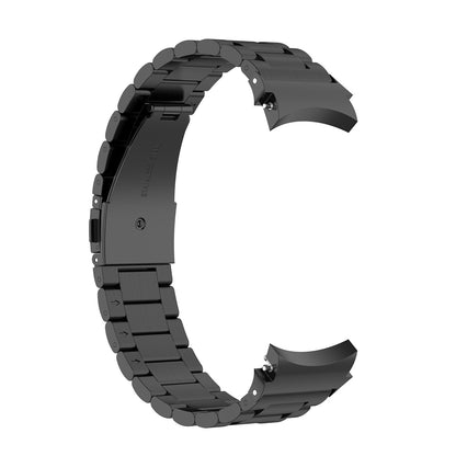 Bracelet SYSTEM-S 22 mm en acier inoxydable avec boucle déployante pour montre intelligente en noir