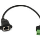 Câble LAN SYSTEM-S Prise RJ45 30 cm vers adaptateur à vis bornier 8 broches