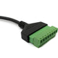 Câble LAN SYSTEM-S Prise RJ45 30 cm vers adaptateur à vis bornier 8 broches