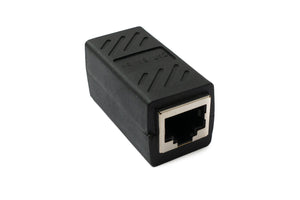 Adaptateur LAN SYSTEM-S Prise RJ45 vers câble prise en noir