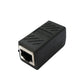 SYSTEM-S LAN Adapter RJ45 Buchse zu Buchse Kabel in Schwarz