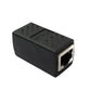 SYSTEM-S LAN Adapter RJ45 Buchse zu Buchse Kabel in Schwarz