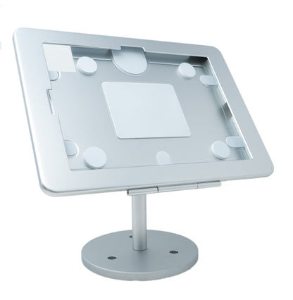 SYSTEM-S Tischhalterung 360° Ständer abschließbar für iPad 10 Pro 11 Air 4 5 in Grau