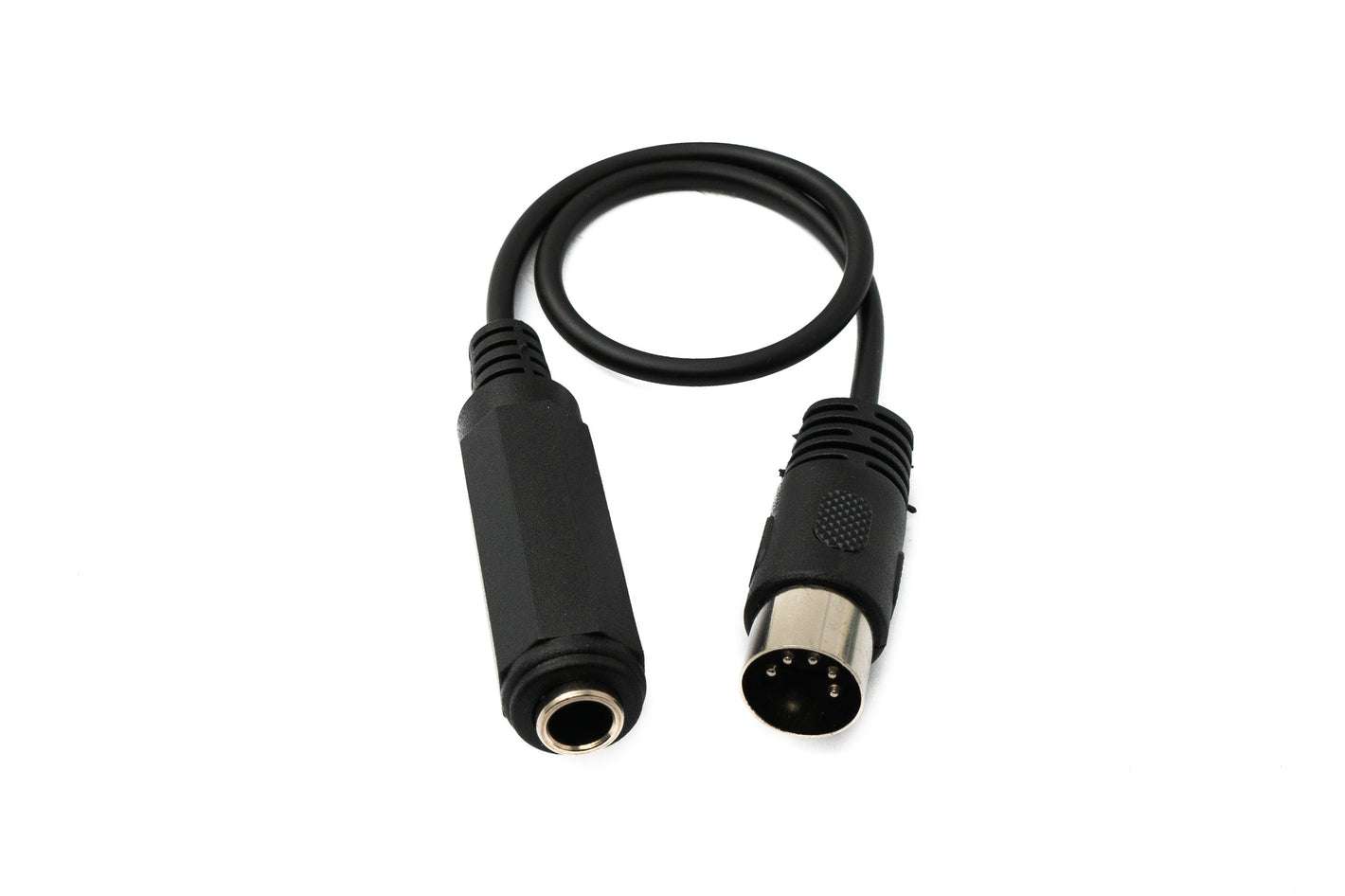 SYSTEM-S audio cable 30 cm XLR 5 pin plug to 6.35 mm jack socket AUX adapter