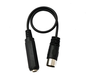 Cable de audio SYSTEM-S Conector XLR de 30 cm de 5 pines a conector jack de 6,35 mm Adaptador AUX