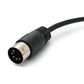 SYSTEM-S Audio Kabel 150 cm XLR 3 polig Buchse zu DIN 5 polig Stecker Adapter in Schwarz