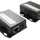 Extender IP da 75 Ohm Imposta cavo coassiale LAN RJ45 su BNC in nero