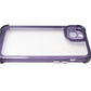 Coque de protection antichoc en TPU violet transparent pour iPhone 14 Plus