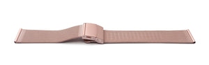 SYSTEM-S Milanese Metal Bracelet for Fitbit Versa 4 3 2 Sense Smartwatch in Pink