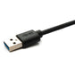 Cable SYSTEM-S USB 3.2 Gen 1 4m Tipo C Macho a 3.0 Tipo A Macho Adaptador Ángulo Negro