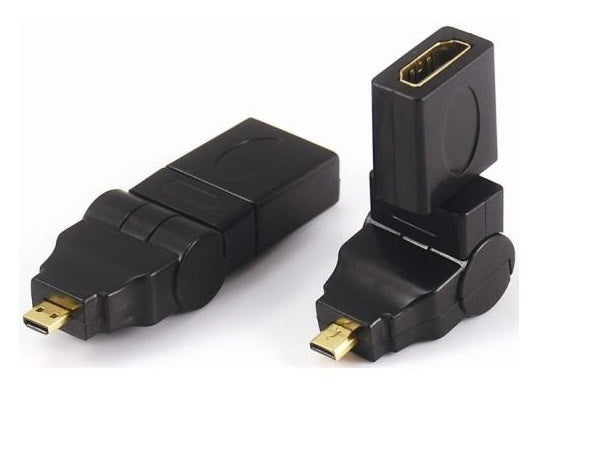 System-S Adattatore da host HDMI a micro HDMI regolabile con angolo di 90°