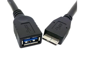 System-S Adattatore host micro USB 3.0 OTG Cavo da viaggio 12 cm