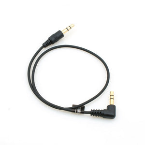 System-S 3-poliges 2x 3.5 mm Klinke Audio Stereo AUX Headset Kabel Verlängerung mit 90° Winkelstecker 30 cm