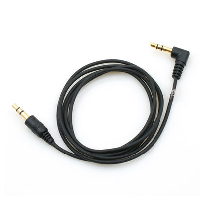 System-S 3-pin 2x 3.5 mm jack audio stereo AUX headset cable extension with 90° angle plug 100 cm