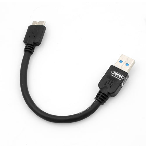 System-S Short Micro USB 3.0 (USB 3.0 Micro-B) Câble de données et de charge 10 cm pour Samsung Galaxy Note 3