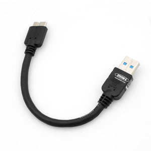 System-S Short Micro USB 3.0 (USB 3.0 Micro-B) Câble de données et de chargement 10 cm pour Samsung Galaxy Note 3