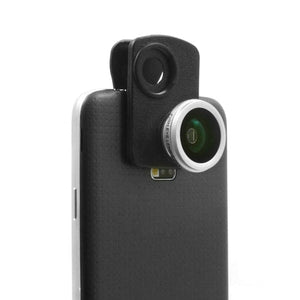 System-S Support de pince universel à clipser Objectif Fisheye 180 ° (0,28x) Objectif Fisheye pour smartphone, téléphone portable, tablette