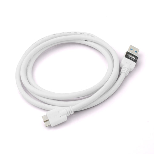 System-S Micro USB 3.0 Datenkabel Ladekabel (USB 3.0 Micro-B) 140 cm in Weiß