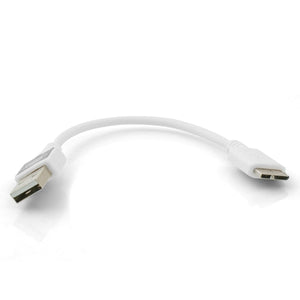 10 cm high speed micro USB 3.0 charging cable for twice as fast charging, twice the charging speed 2x faster in white
