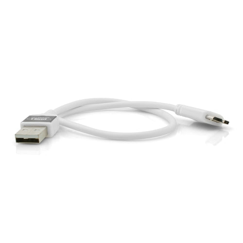 System-S 30 cm high speed micro USB 3.0 charging cable for twice as fast charging. Double time charging, twice the charging speed 2x faster in white