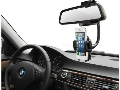 System-S car rearview mirror holder holder arm for GPS cell phone smartphone and other devices