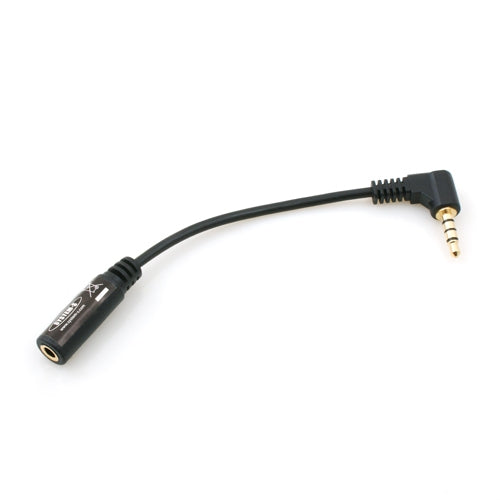System-S 90° angled angle 3.5 mm jack 4-pin angle plug cable adapter 10 cm for mobile phone Samrtphone Tablet PC