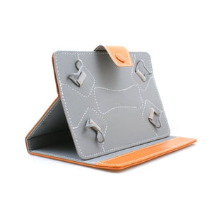 System-S 9" pouces style livre étui de protection avec fonction support pour tablette PC liseuse eBook en orange marron