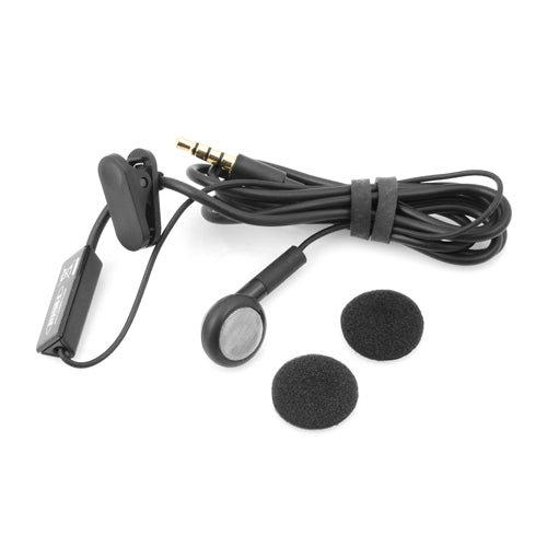 System-S Einohr Mono Headset Kopfhörer mit Fernbedienung für Smartphone Handy Tablet PC schwarz