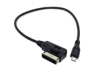 System-S KFZ Auto Micro USB Ladekabel Adapterkabel für VW Audi Media in AMI MDI 25 cm