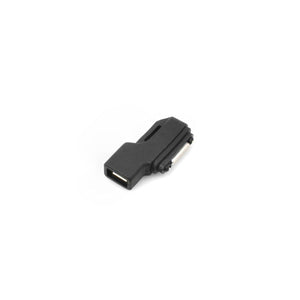 Connecteur adaptateur magnétique System-S pour câble de charge femelle d'entrée micro USB pour Sony Xperia Z1 Z2 Z1S Z3 en noir