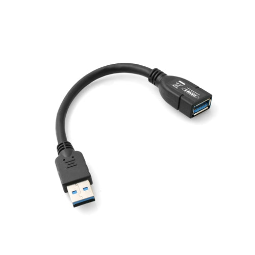 System-S USB 3.0 Typ A (male) auf USB 3.0 Typ A (female) Ladekabel Datenkabel Verlängerungskabel 10 cm