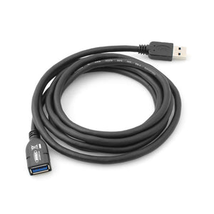 SYSTEM-S USB 3.0 Typ A (male) auf USB 3.0 Typ A (female) Kabel Verlängerungskabel 200 cm