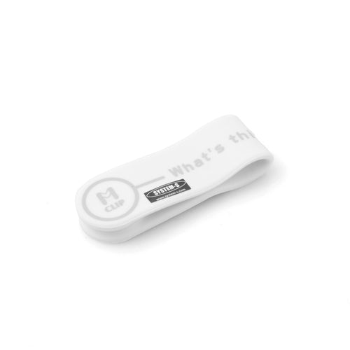System-S magnet clip cable tie cable clip for headphones cable earphones in white