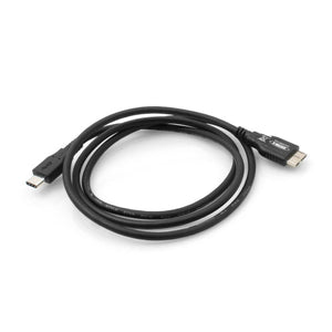 System-S USB 3.1 Type C (male) to USB 3.0 Micro B (male) adapter cable extension (approx. 100 cm)