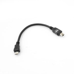 System-S Mini USB (male) zu Micro USB (male) Adapter Kabel Verlängerung ca. 10 cm