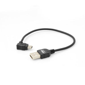 System-S Mini USB Kabel 90 grad gewinkelt Winkelstecker Datenkabel Ladekabel 20 cm