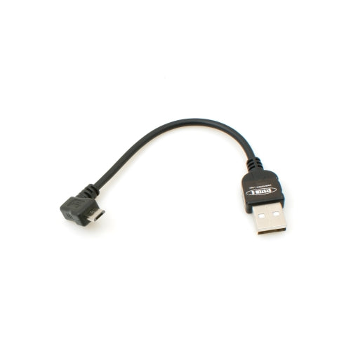 System-S Micro USB 2.0 cavo angolato 90 gradi spina (sinistra/maschio) adattatore cavo dati e cavo di ricarica 10 cm