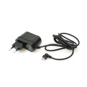 System-S Fuente de alimentación Micro USB 2.0 Conector en ángulo recto de 90 grados (izquierdo/macho) Cable de carga Cargador de viaje 1,5 m (Euro enchufe tipo C)