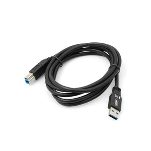 System-S USB A (male) to USB B (male) adapter data cable charging cable 180 cm