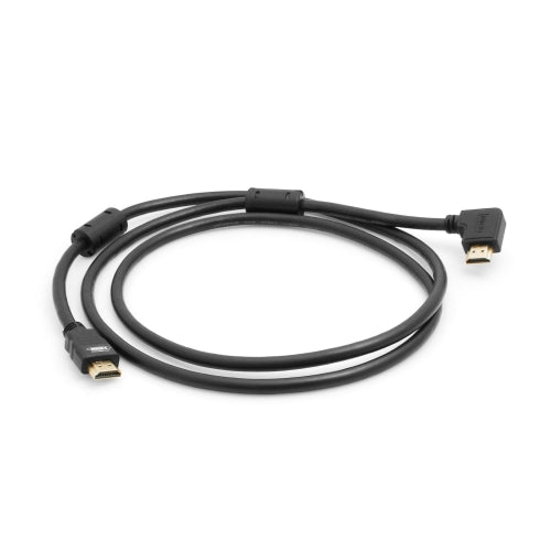 Cavo adattatore System-S HDMI maschio a HDMI maschio ad angolo retto di 90 gradi a sinistra da 150 cm