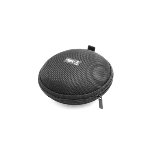 System-S shockproof cable protection zipper case (approx. 4 cm x 7 cm x 7 cm) bag cover for headphones