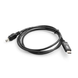 System-S USB 3.1 Type C (male) zu USB 2.0 Mini-B (male) Adapter Kabel Verlängerung 100 cm