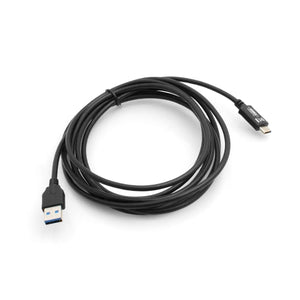 System-S USB A 3.0 male zu USB 3.1 Type C male Kabel Verlängerung 3 Meter