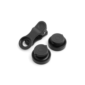 System-S Universal Clip-on Linse 0.4x Fischauge (Fisheye), 0,67x Weitwinkel und Makro Linse Objektiv für Smartphone Tablet PC