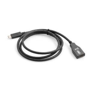 System-S Adaptador USB 3.1 Tipo C (hembra) a USB 3.1 Tipo C (macho) alargador de cable 100 cm