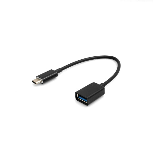 System-S USB Type C 3.1 per USB 2.0A Adattatore host femmina OTG On the Go Host Kabel 17,5cm in nero